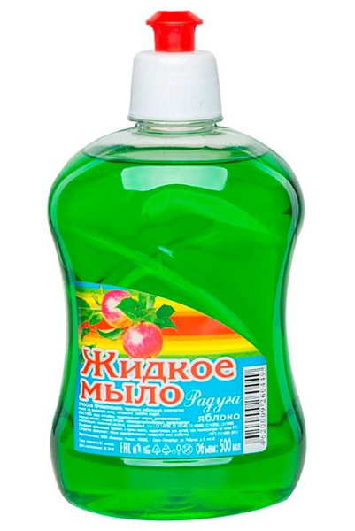 Жидкое мыло для рук Радуга, с дозатором пуш-пул, 500 мл, яблоко купить ...