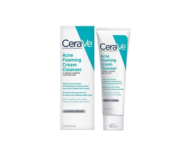 Крем-пенка против акне CeraVe Acne Foaming Cream Cleanser 150мл ...