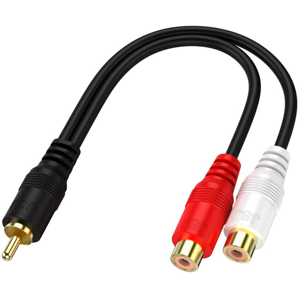 RCA (M) до 2 RCA (F) стерео аудио Y адаптер сабвуфер кабель купить на ...