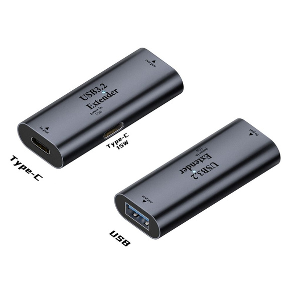 (1 шт.) Удлинитель усилителя сигнала Type C/USB3.2-женский вход Type C ...