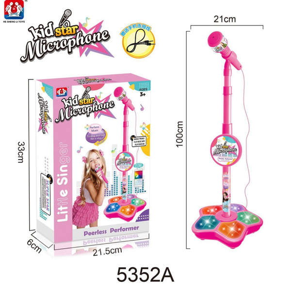 Игрушка музыкальная, Детский музыкальный микрофон - колонка на стойке ...