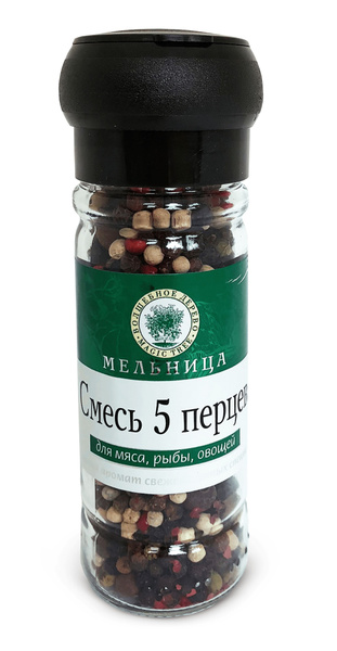 Смесь 5 перцев "Волшебное дерево", мельница, 55 г - купить с доставкой ...