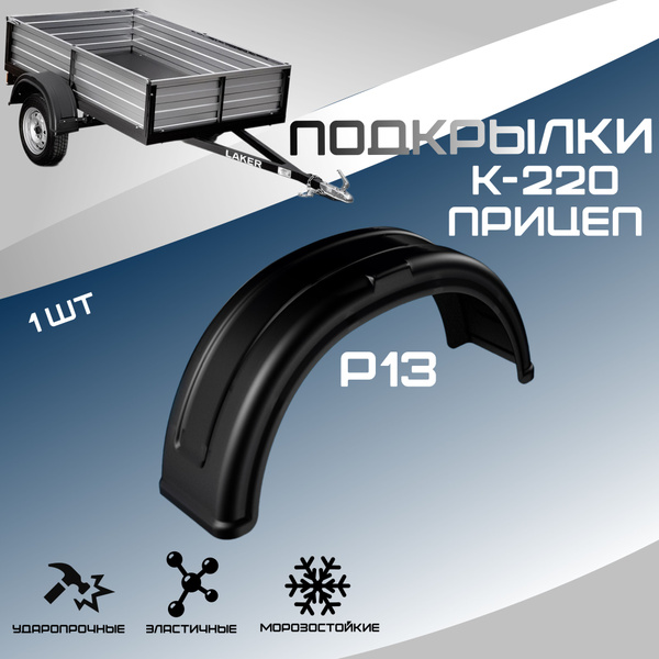Локеры для прицепа легкового автомобиля. Подкрылки, крыло R13 Радиус 13 ...