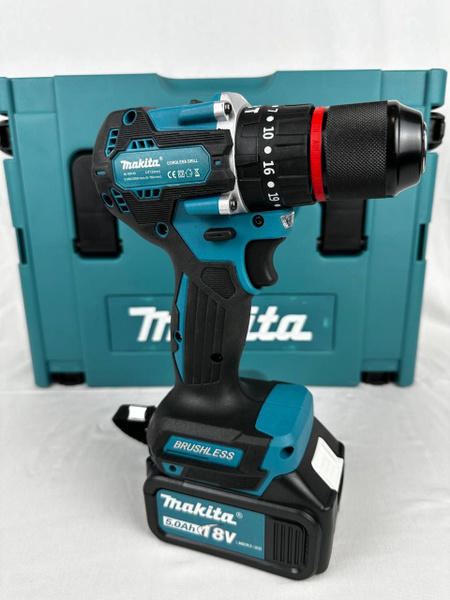 Шуруповерт аккумуляторный бесщеточный Makita 18V 2 АКБ дрель Макита в ...