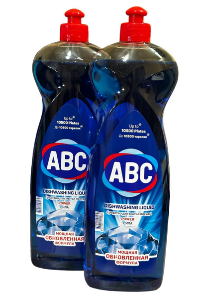 2 штуки Средство для мытья посуды ABC Power Сила , 2 штуки по 750г ...