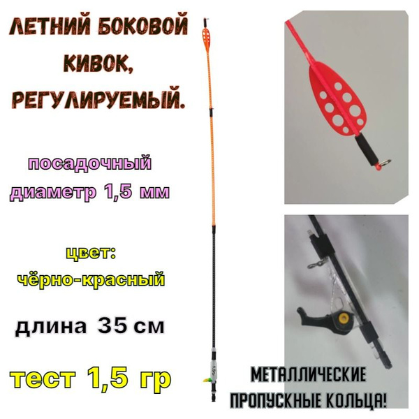Боковой кивок летний лавсановый "Whisker PRO М Click 1,5" Левша-НН ...