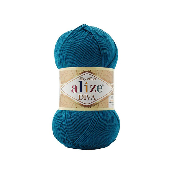 Комплект пряжи 5 штук Дива Ализе 646 т.бирюза - купить с доставкой по ...