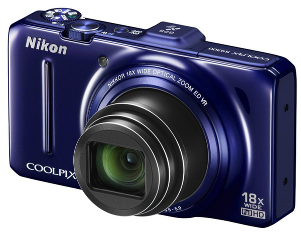 Компактный фотоаппарат Nikon Coolpix S9300 Red, синий - купить по ...