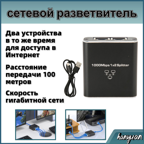 Гигабитный сетевой сплиттер - купить с доставкой по выгодным ценам в ...