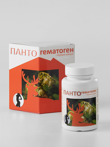 Пантогематоген с боровой маткой для женщин, 60 капсул купить на OZON по ...