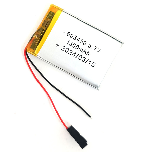 Аккумулятор для брелка сигнализации автомобиля 3.7v 1300mAh 6x34x50 ...