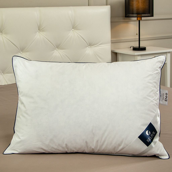 Бел-Поль подушка 70х70 см для сна гусиный пух чехол 100% хлопок купить ...