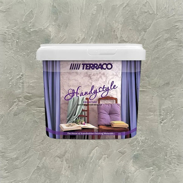 Декоративная краска Terraco HandyStyle для стен и потолков HS1001 5 кг ...