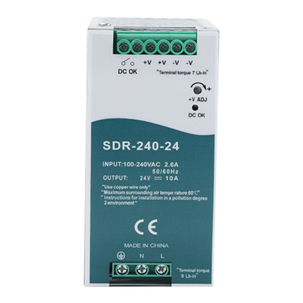 SDR-240-24 Импульсный блок питания с функцией PFC, 150% нагрузочная ...