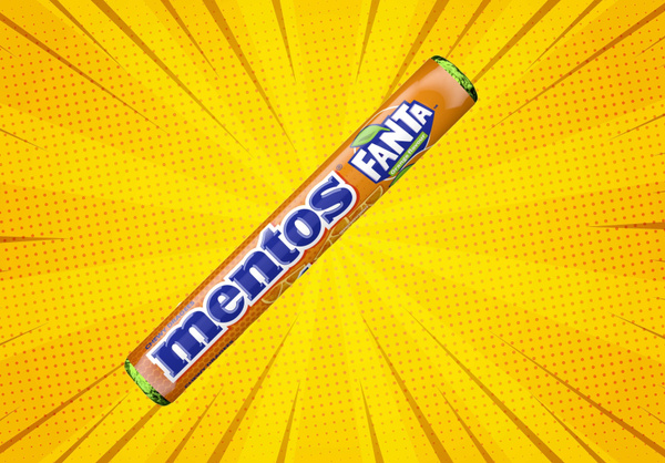 Драже Mentos Fanta, жевательные конфеты Ментос Фанта (Нидерланды), 37,5 ...