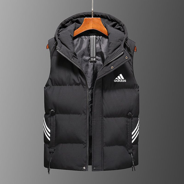 Жилет Мужской adidas черный Breathable, размер 56 Разрезы костюмный ...