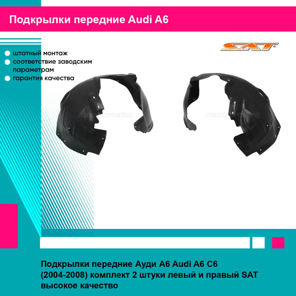 Подкрылок Audi A6 94-97 (Спереди/ Слева)