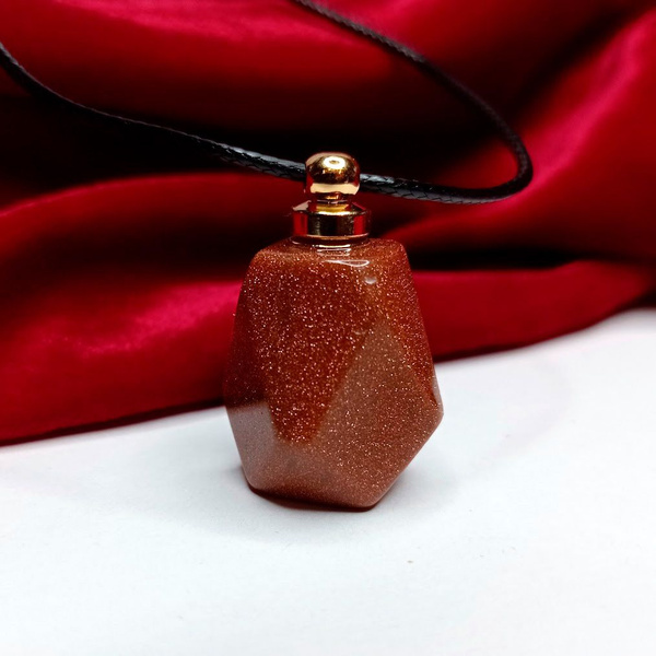 Аромакулон подвеска - Песочный Авантюрин / бутылочка натуральный камень ...