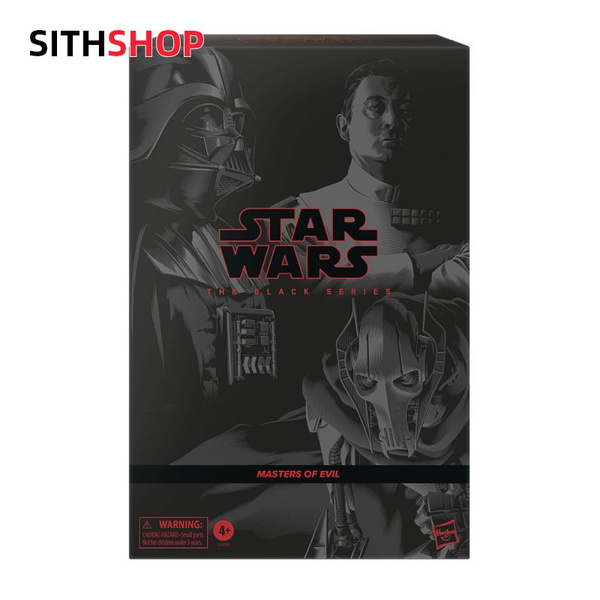 Hasbro Star Wars The Black Series - Set Da 3 Action Figure Da 15 Cm: Darth Vader, Grand'Ammiraglio Thrawn E Generale Grievous - Collezionabili Per Adulti Con Accessori