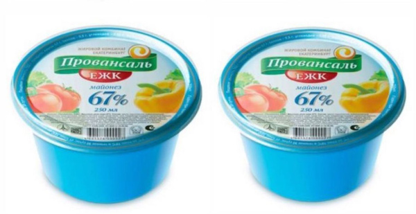 250 мл * 2 шт Майонез Ежк Провансаль 67% купить на OZON по низкой цене ...