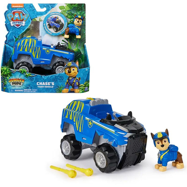 Spin Master Nickelodeon Paw Patrol Jungle Pups with Themed Vehicle Toy ...