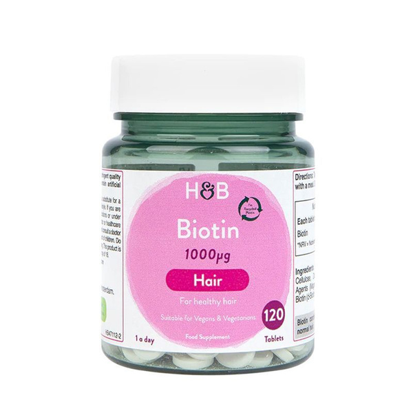 Биотин 1000 мг для здоровых волос 120 таблеток HOLLAND&BARRETT купить ...