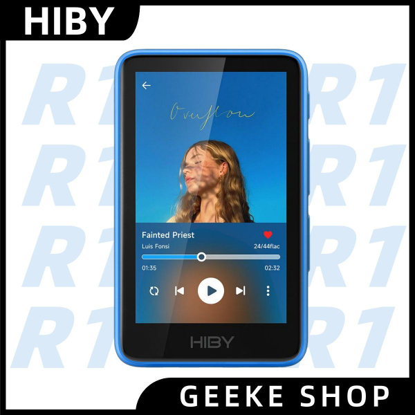 HiBy MP3-плеер R1, синий купить на OZON по низкой цене (1749585076)