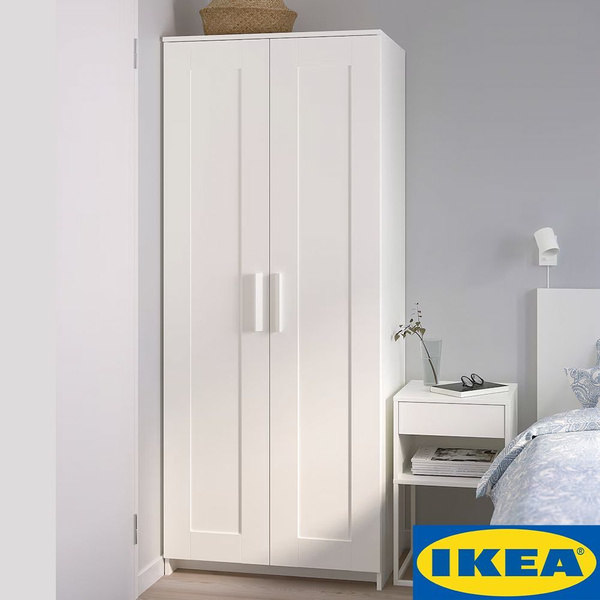 Шкаф распашной IKEA ШКАФЫ ИКЕА BRIMNES, 78x50x190 см купить c доставкой ...