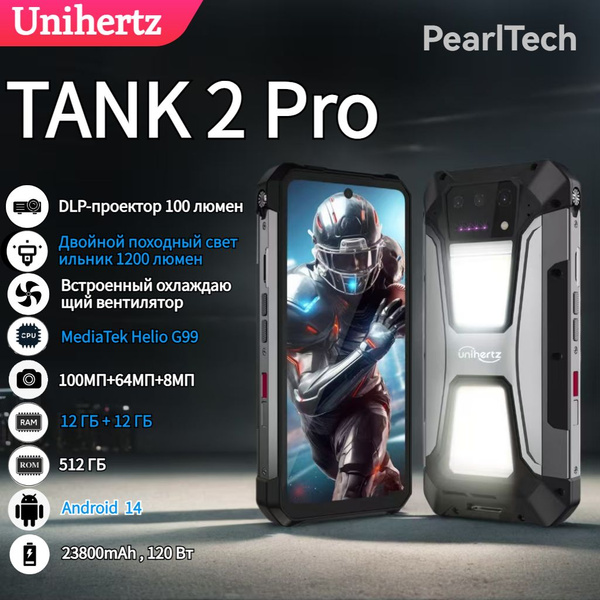 Смартфон Unihertz Tank 2 Pro 512 ГБ ГБ false - купить по выгодной цене ...
