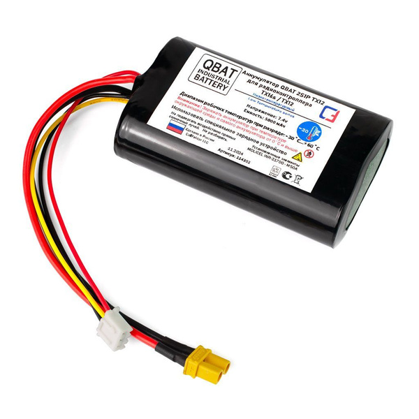 Аккумулятор QBAT 2S1P 7.4V 5000mAh для радиоконтроллера RadioMaster ...
