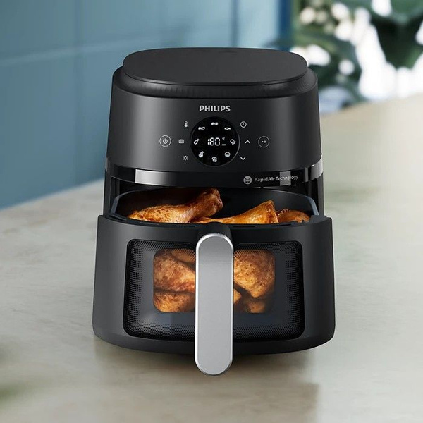 Philips Аэрогриль 2000, черный купить на OZON по низкой цене (1770138436)