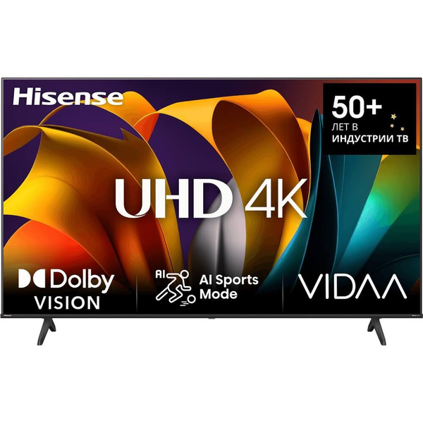 Hisense Телевизор 50A6N (2024) LED Smart TV 50" 4K UHD, черный купить ...