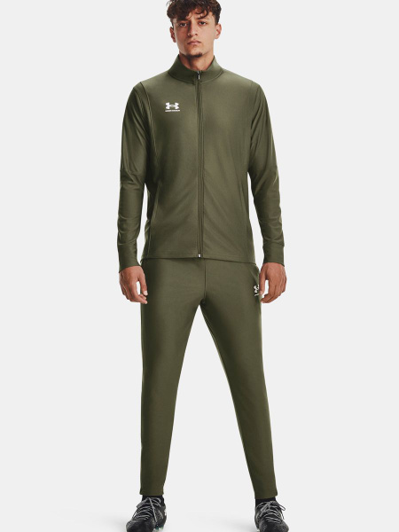 Костюм спортивный Мужской Under Armour Спортивный оливковый, белый ...