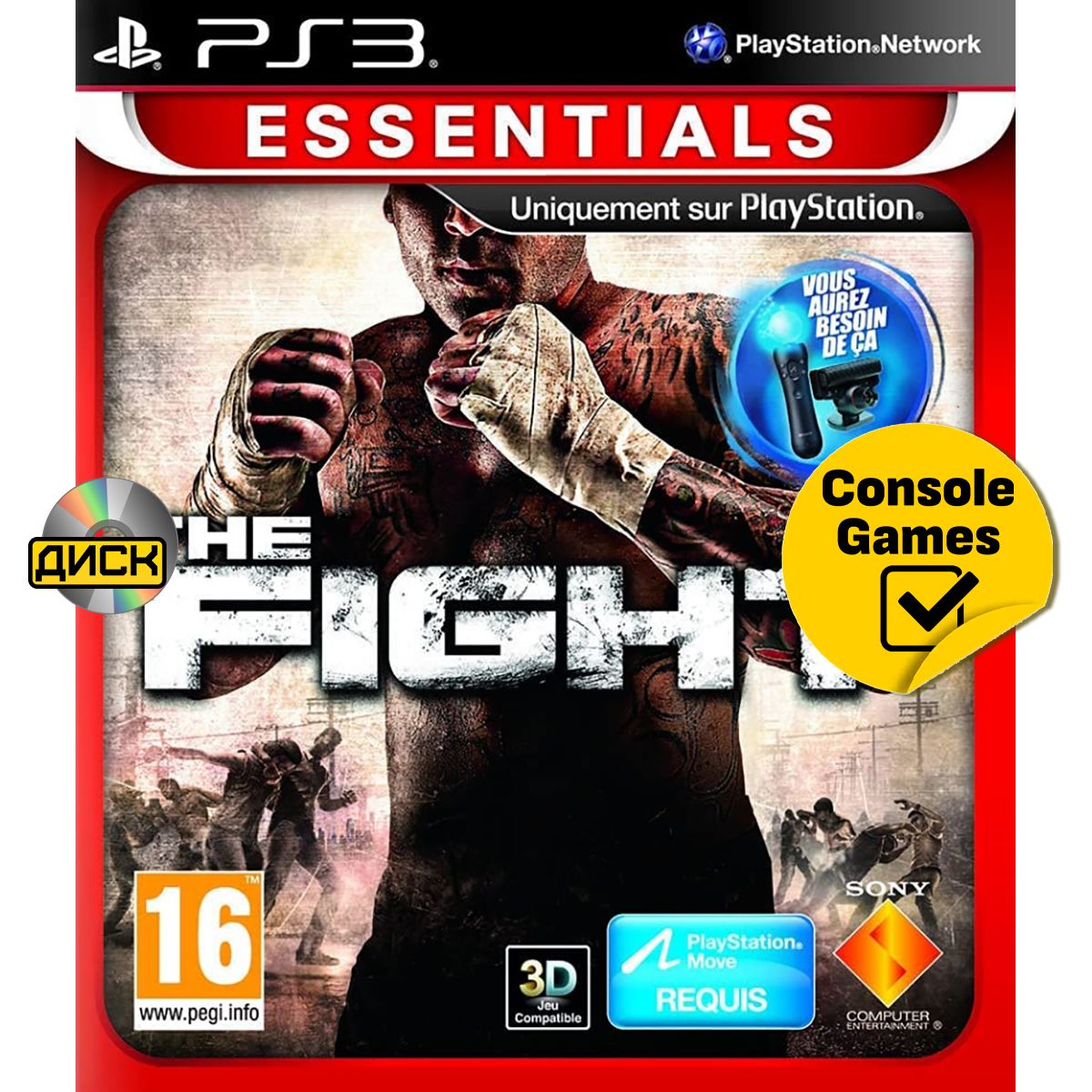 PS3 Схватка (The Fight Lights Out) для PlayStation Move. Товар уцененный