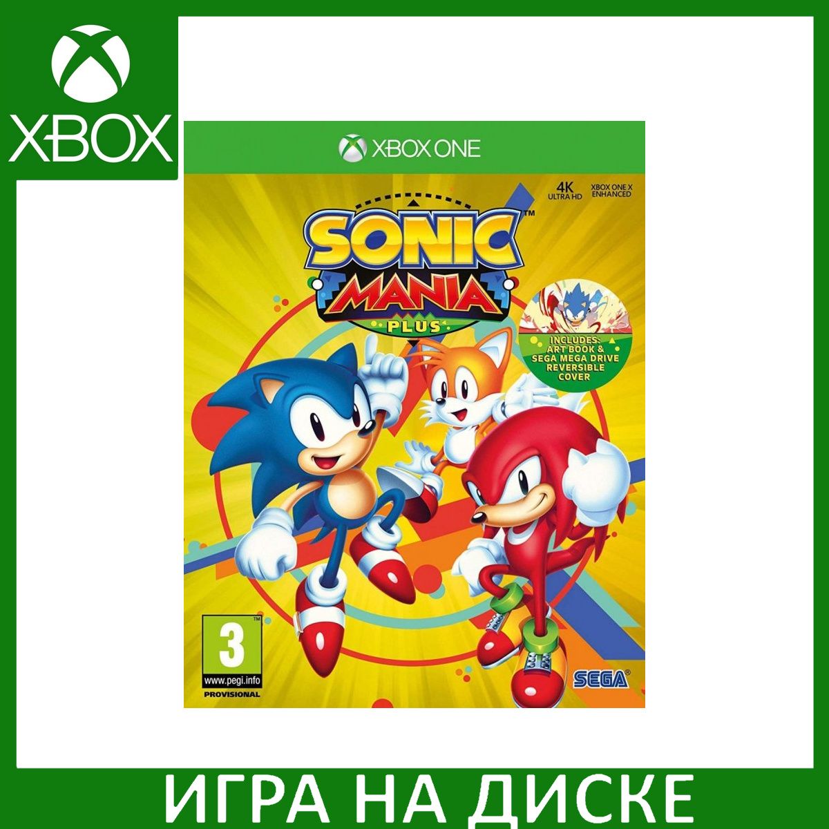 Игра Sonic Mania Plus Xbox One Диск на Xbox One