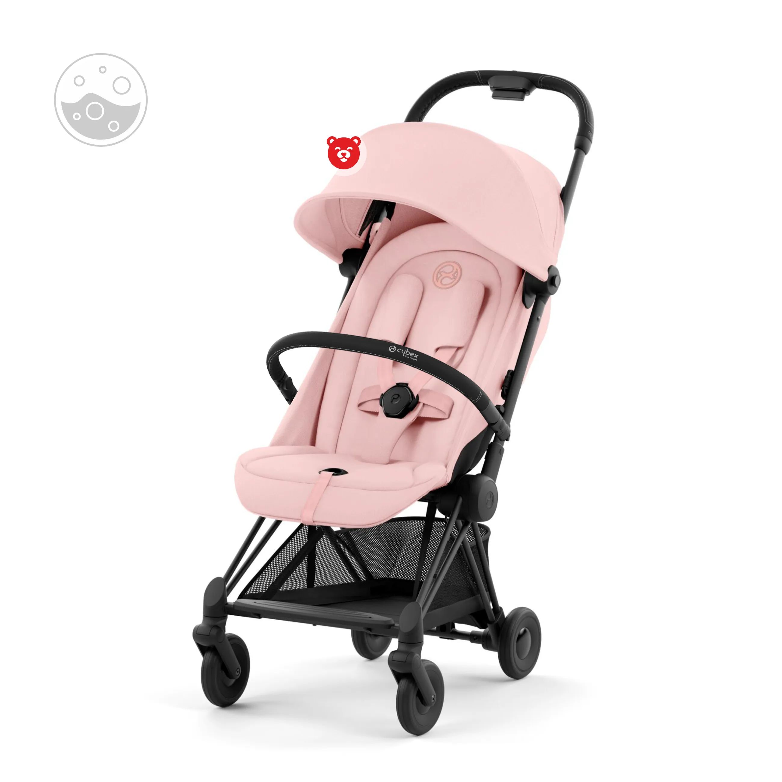 Cybex Coya Прогулочная коляска, рама Matt Black ручка Black/текстиль Pich  Pink Grey с бампером и дождевиком - купить с доставкой по выгодным ценам в  интернет-магазине OZON (1416744476)