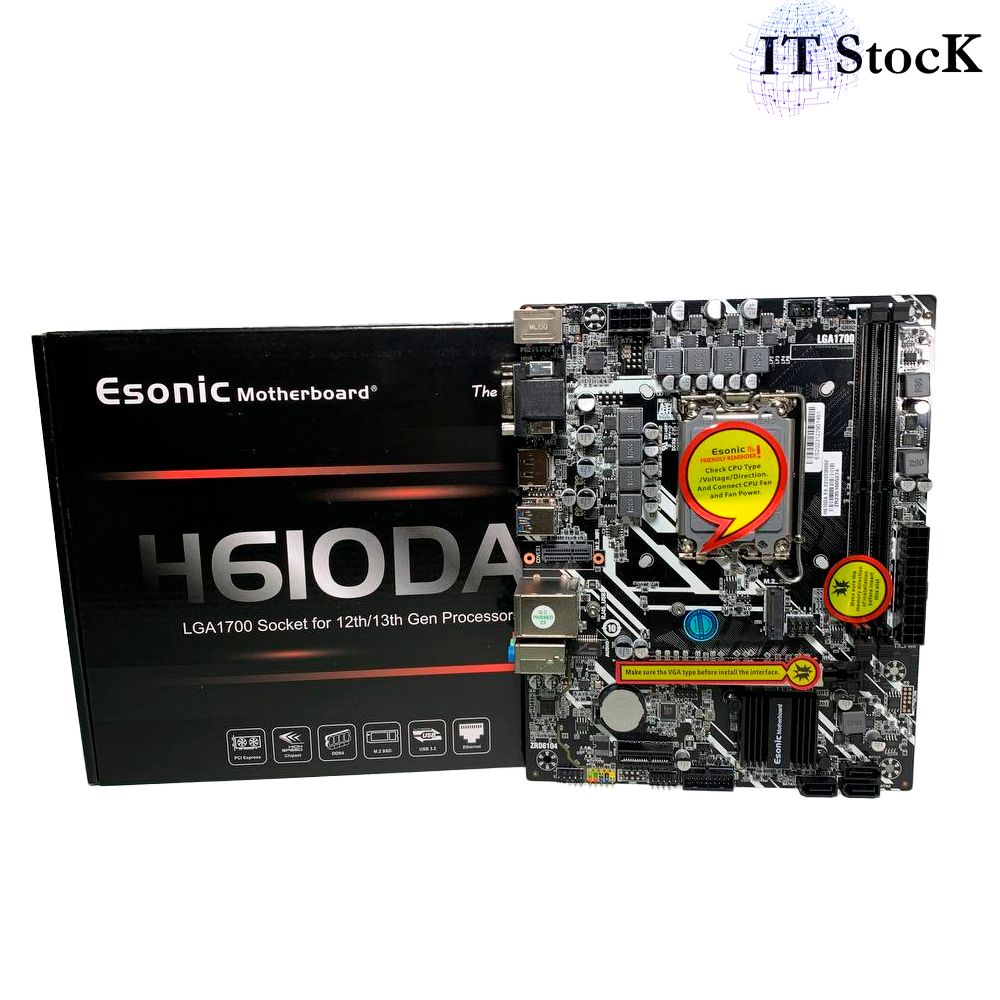 МатеринскаяплатаEsonicH610дляПК,материнскаяплата12-гопоколенияintelddr4Lga1700socketmicroatxH610DA1