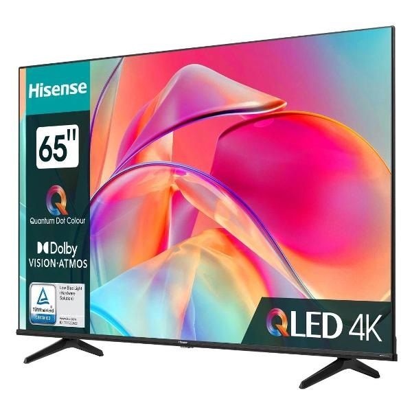 HisenseТелевизорE7KQQled65"4KUHD,черный