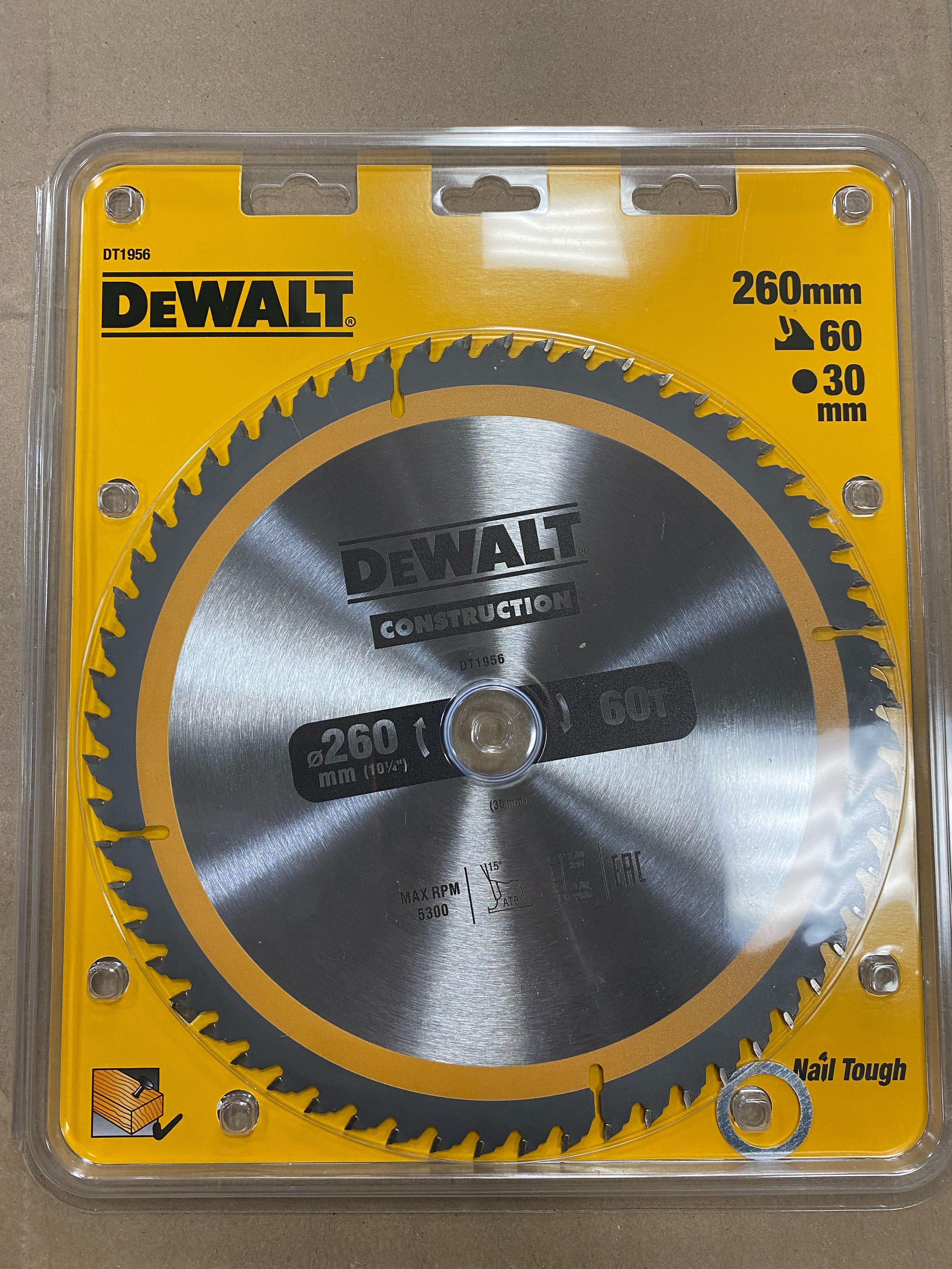 DeWalt Диск пильный 260 x 30; 60  зуб.