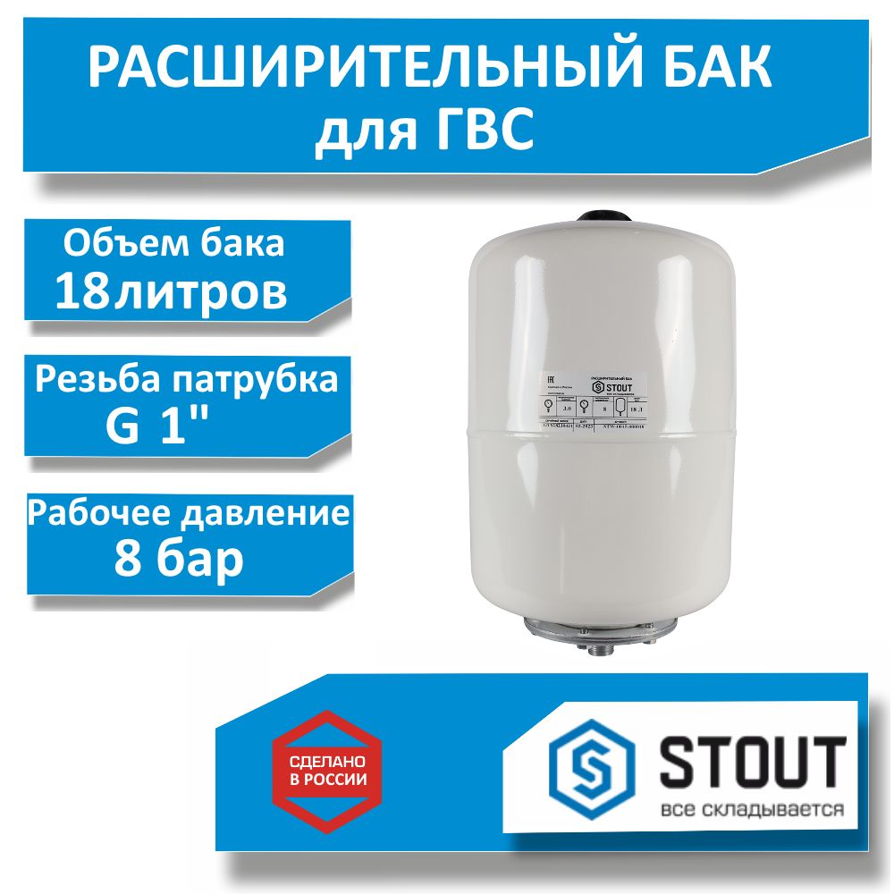 Расширительный бак для гвс stout Расширительный бак для гвс stout