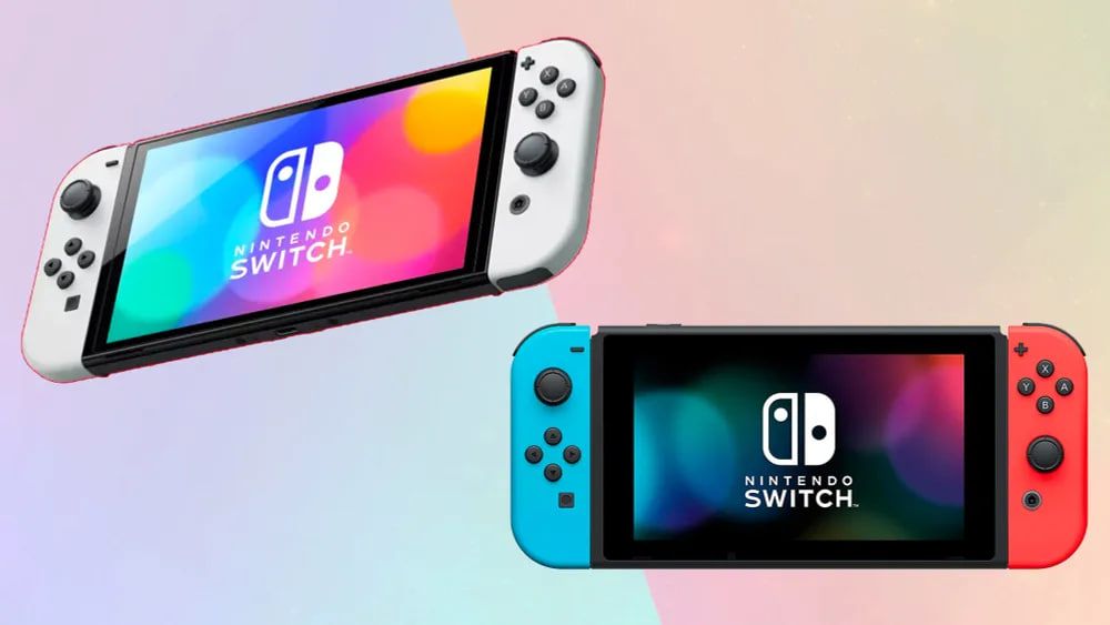 Игровая приставка Switch Oled Neon +512GB, подарки, Все игры бесплатно