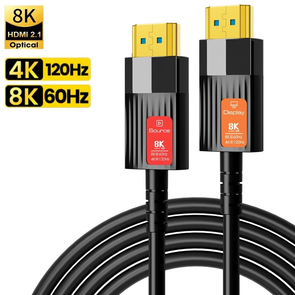 ОптическийкабельHDMI2.1/8K60Гц,4K120Гц,10метров