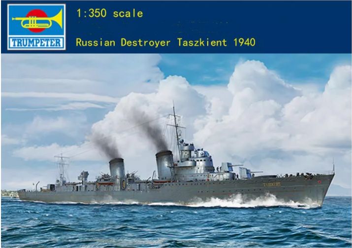 Trumpeter 05356 1/350 Эскадренный миноносец ВМФ СССР Ташкент 1940 Пластиковая модель 2019 Корабль