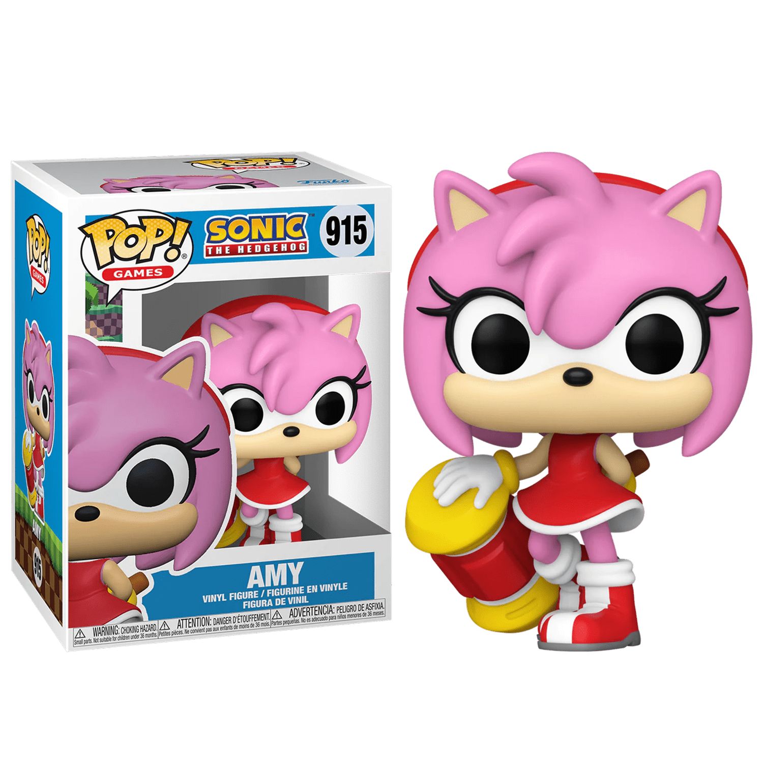 Фигурка Funko Pop! Sonic: Amy Rose with Hammer (Фанко Поп Эми c молотом из  игры Еж Соник) - купить с доставкой по выгодным ценам в интернет-магазине  OZON (1503333095)