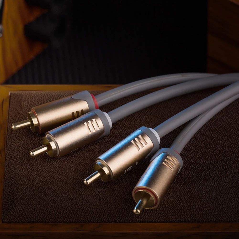JSJАудиокабельRCA/RCA,1.8м,серый