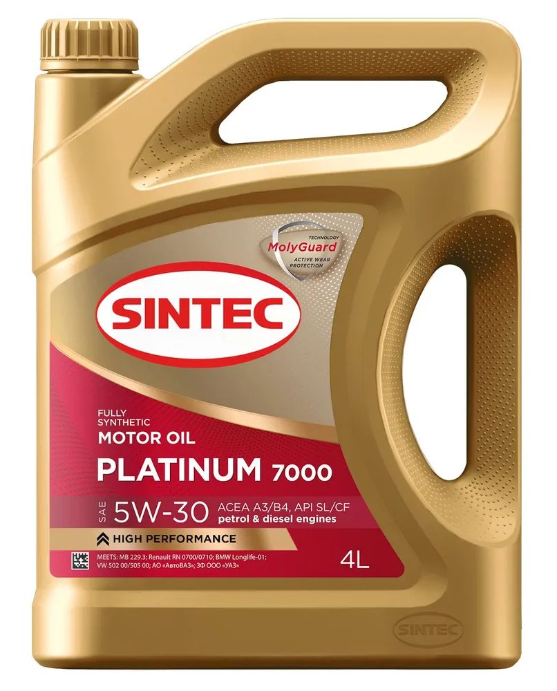 SINTECPlatinum70005W-30Масломоторное,Синтетическое,4л