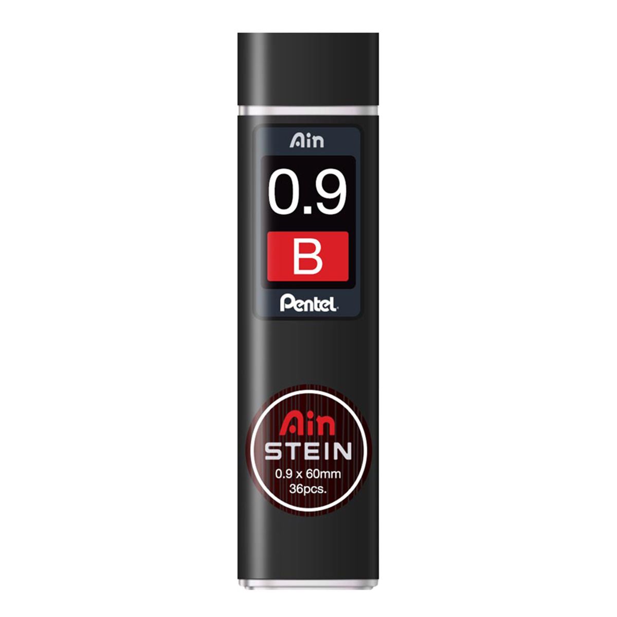 Грифели для механических карандашей PENTEL AIN STEIN C279 B 0.9 мм 36 шт. в футляре