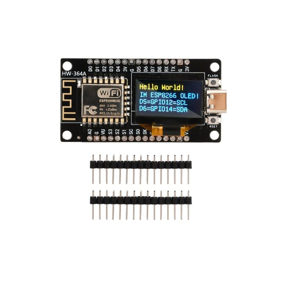 Микрокомпьютер NodeMCU ESP8266 0,96 OLED