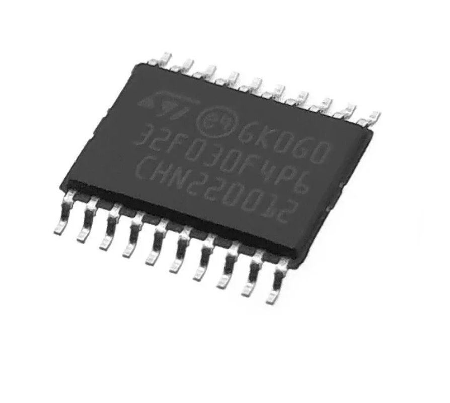 3шт, STM32F030F4P6, Микросхема, Микроконтроллер ARM Cortex-M0, 16Кб Flash, 20Кб RAM, 48МГц, корпус TSSOP-20