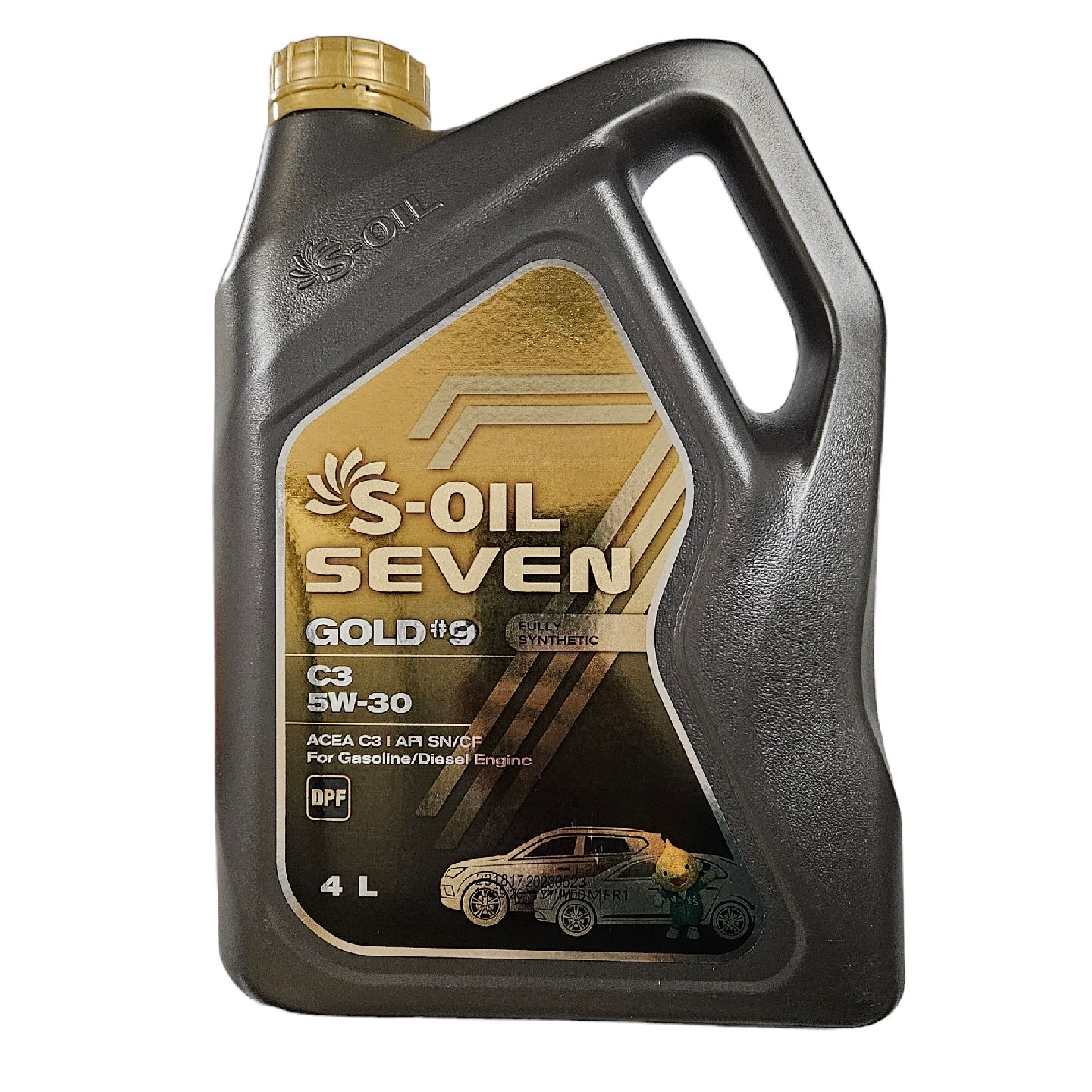 S-OIL SEVEN gold #9 5W-30 Масло моторное, Синтетическое, 4 л